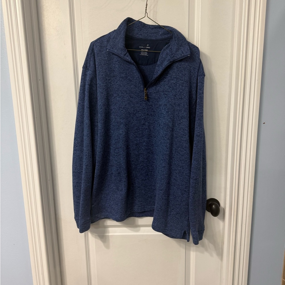 Haggar Men's Navy Zip-Up Sweater